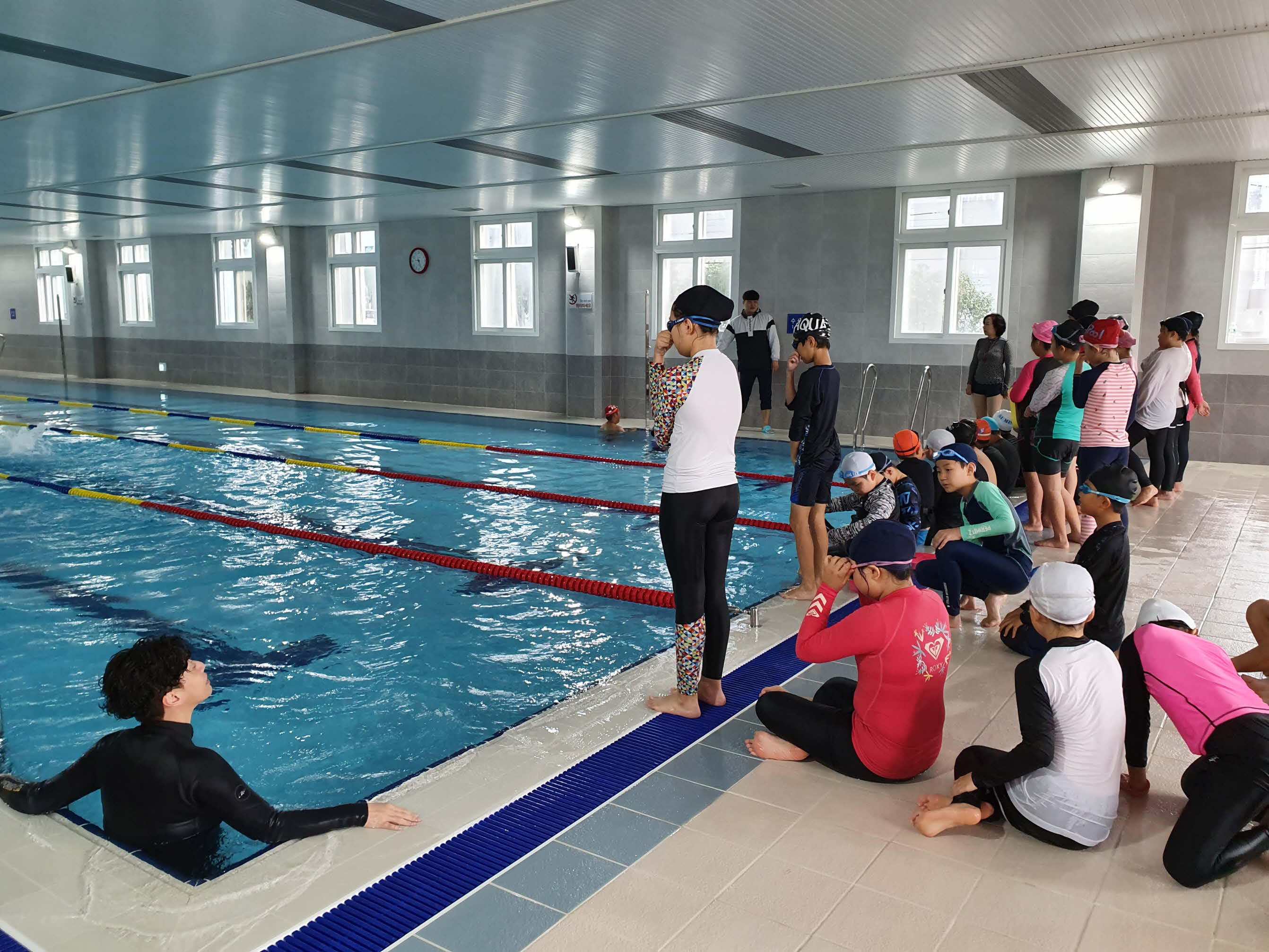 제주 삼화초, 4학년 생존수영교육 실시